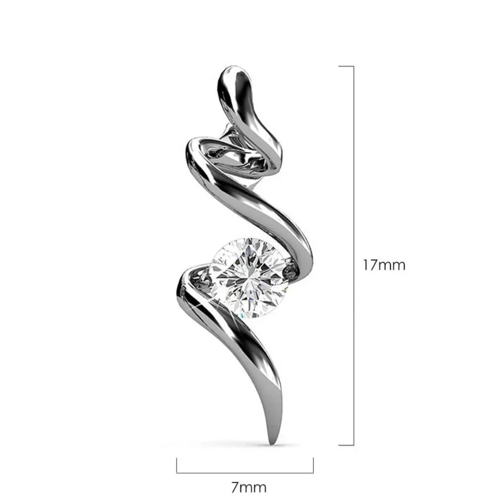 Serpent Earrings Embellished With SWAROVSKI® Crystals by RN Covenant Jewelry